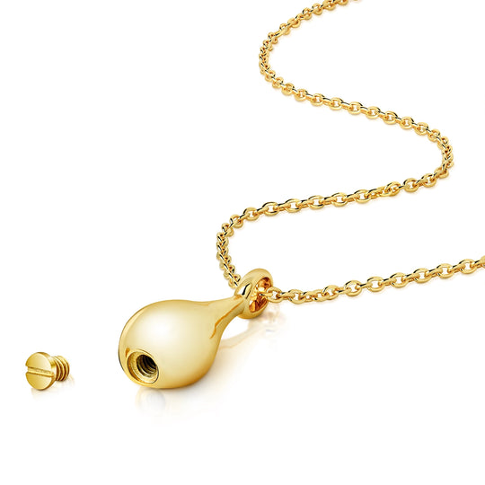 Droplet Urn Pendant - Gold