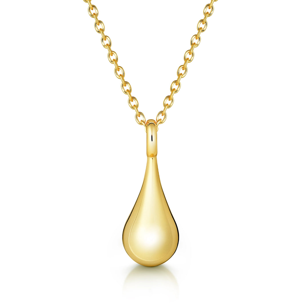 Droplet Urn Pendant - Gold