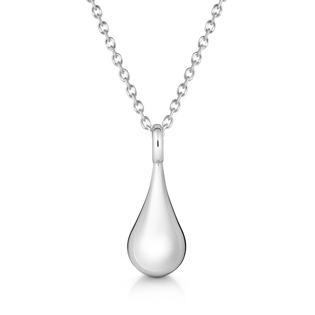 Droplet Urn Pendant - Silver