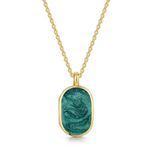 Load image into Gallery viewer, Dog Tag Ashes Resin Locket - Gold
