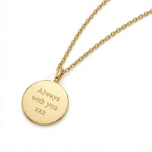 Load image into Gallery viewer, Wreath Framed Initial Necklace - Gold
