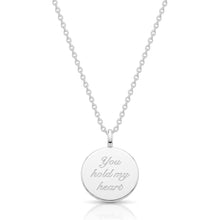 Load image into Gallery viewer, Wreath Framed Initial Necklace - Silver
