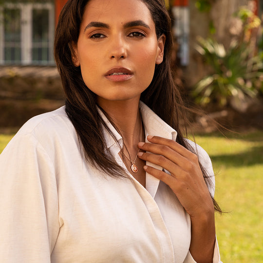 Zodiac Icon Necklace – Rose Gold