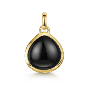 Black Onyx Gemstone - Gold
