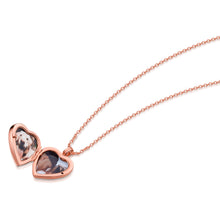 Load image into Gallery viewer, Malachite Personalised Heart Locket – Rose Gold
