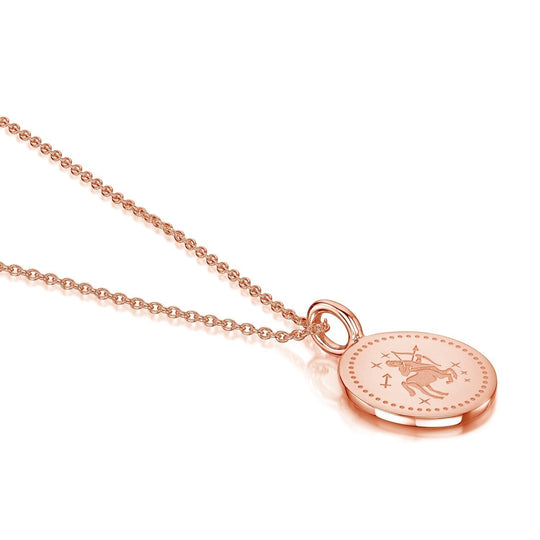 Zodiac Icon Necklace – Rose Gold