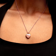 Load image into Gallery viewer, Small Heart Urn Ashes Necklace – Rose Gold

