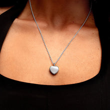 Load image into Gallery viewer, Small Heart Urn Ashes Necklace – Silver

