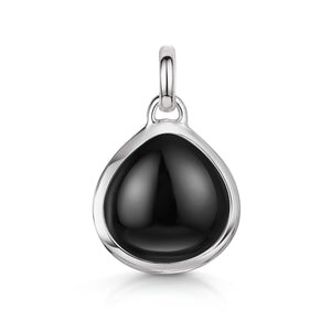 Black Onyx Gemstone - Silver
