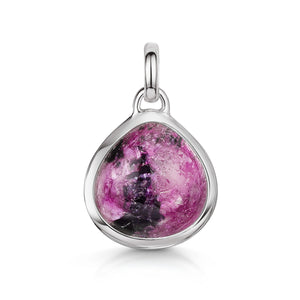 Ruby Zoisite Gemstone - Silver