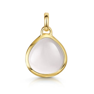 White Quartz Gemstone - Gold