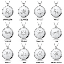 Load image into Gallery viewer, Zodiac Round Locket – Silver
