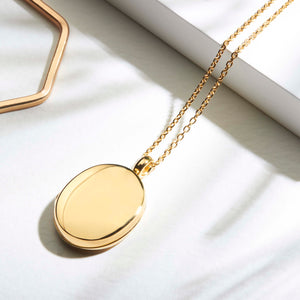 Large Oval Locket – Gold