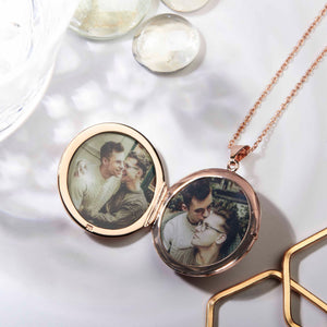 Large Tree of Life Personalised Locket – Rose Gold