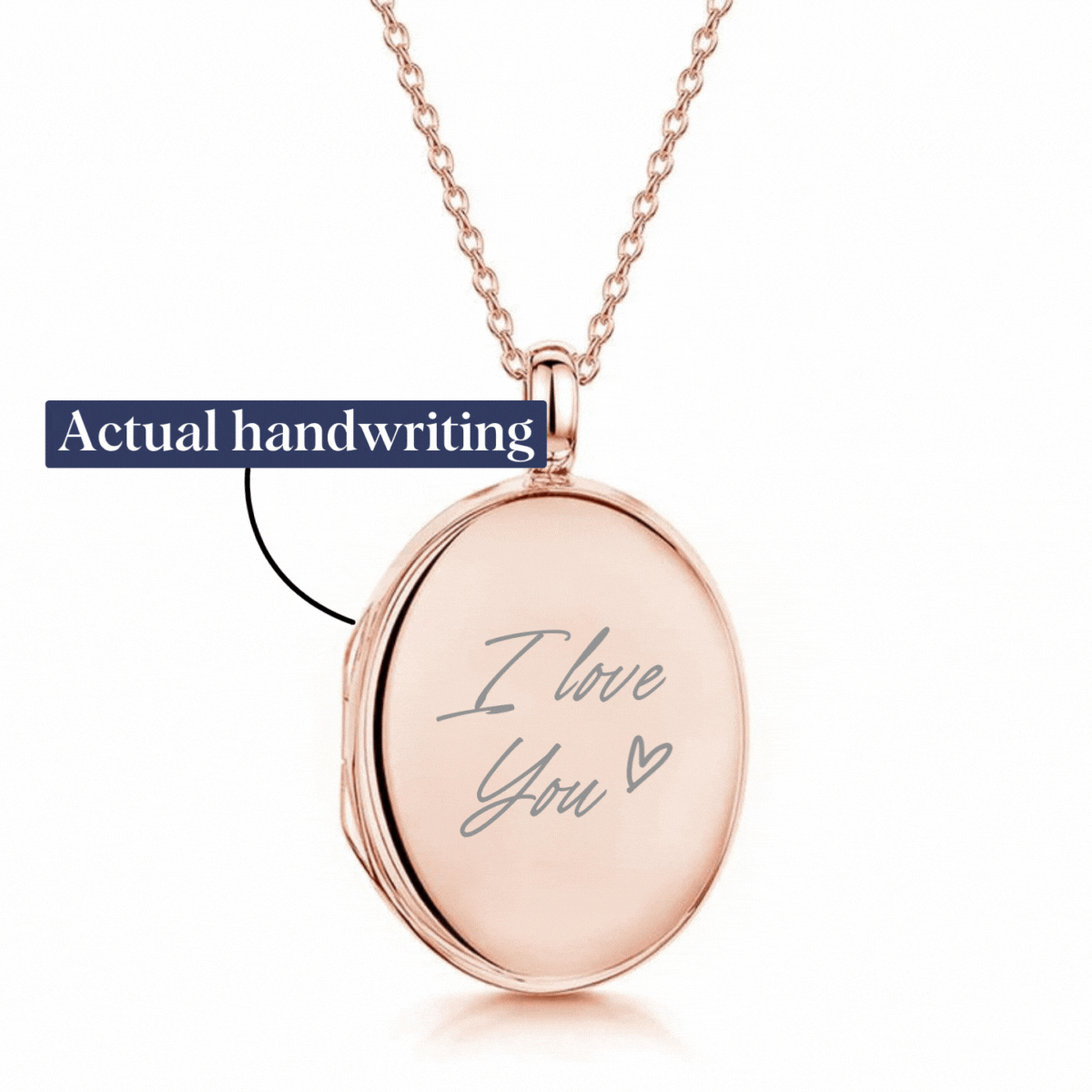 Custom Design Locket Rose Gold