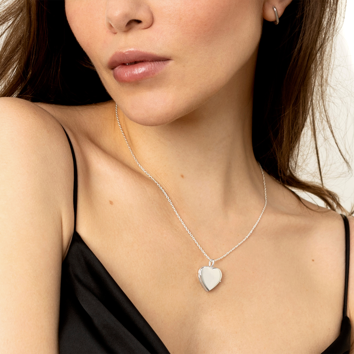 Diamond Locket Necklace For Her Engraved With Photos LOVELOX Lockets