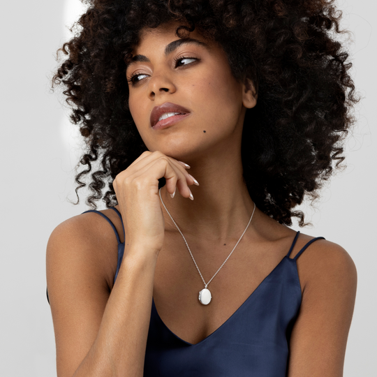 Oval Locket - Silver