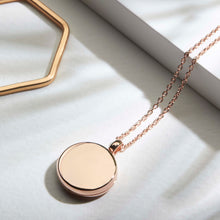 Load image into Gallery viewer, Round Personalised Locket – Rose Gold
