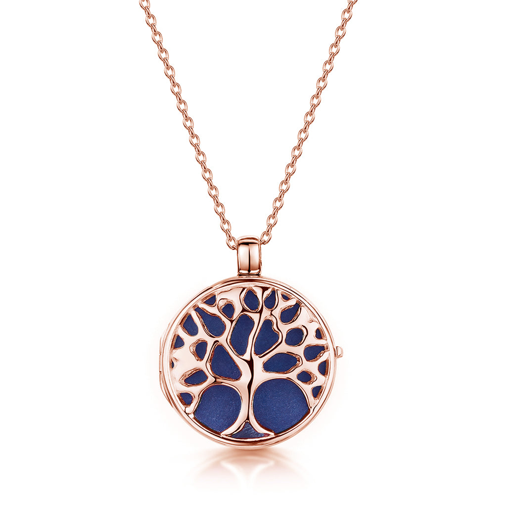 Tree Life Locket – Rose Gold