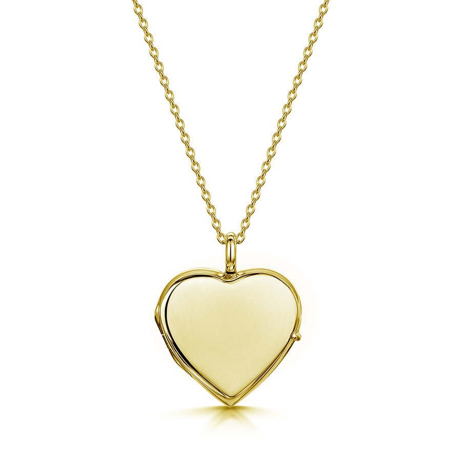 Heart Personalised Gold Locket