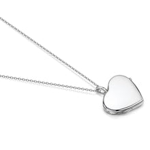 Load image into Gallery viewer, Heart Personalised Silver Locket
