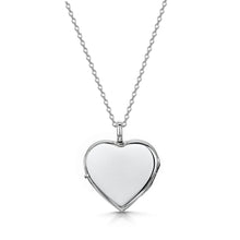 Load image into Gallery viewer, Full Scroll Heart Engraved Locket – Silver
