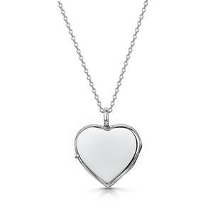 Plain on sale silver locket