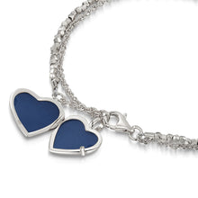 Load image into Gallery viewer, Silver Nugget Heart Locket Bracelet
