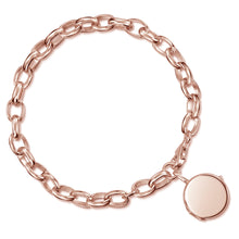 Load image into Gallery viewer, Links Round Locket Bracelet – Rose Gold
