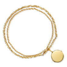 Load image into Gallery viewer, Gold Nugget Round Locket Bracelet
