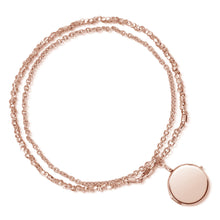 Load image into Gallery viewer, Rose Gold Nugget Round Locket Bracelet
