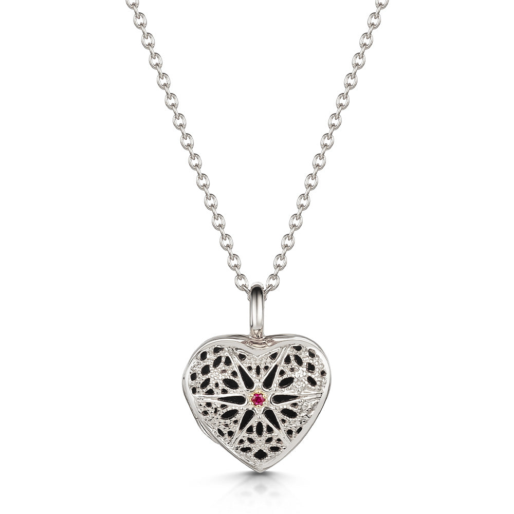 Filigree Personalised Heart Locket