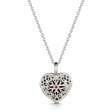 Load image into Gallery viewer, Filigree Personalised Heart Locket – Silver
