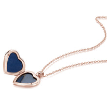 Load image into Gallery viewer, Mother of Pearl Modern Heart Locket – Rose Gold
