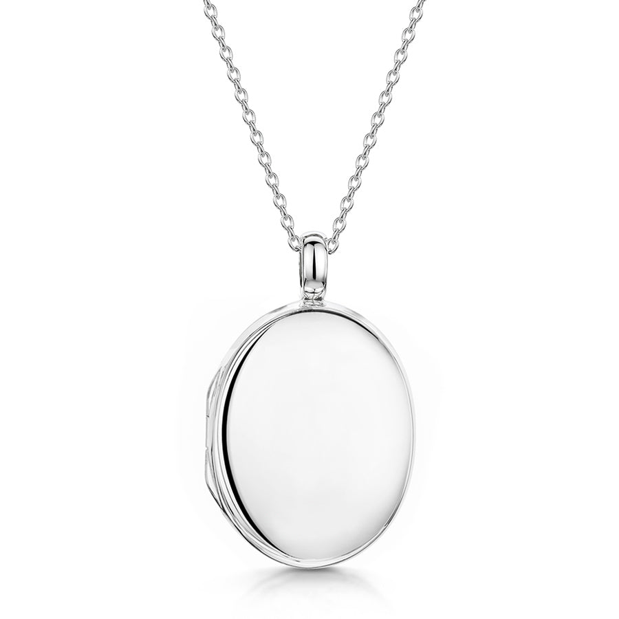 Large Oval Locket – Silver