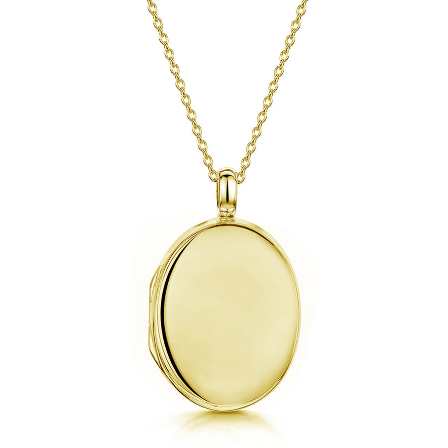 Large Oval Locket – Gold