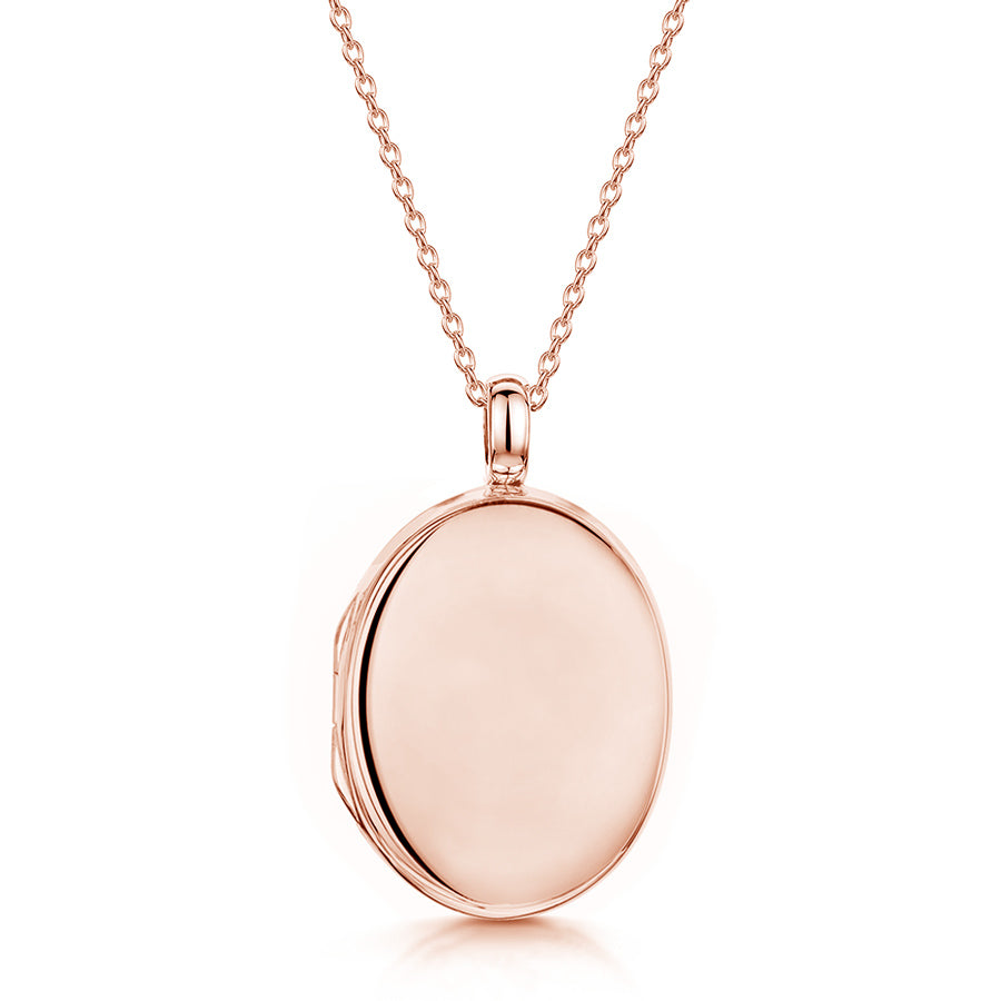 Large Oval Locket – Rose