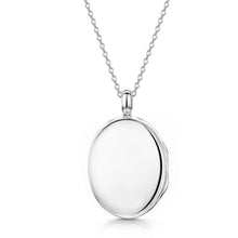 Load image into Gallery viewer, Large Oval Locket – Silver
