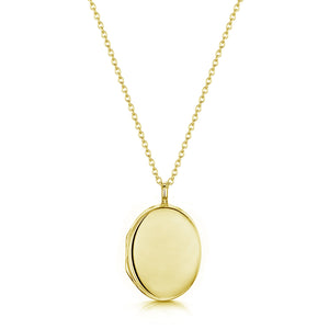 Oval Locket - Gold