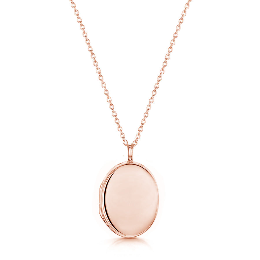 Oval Locket - Rose Gold