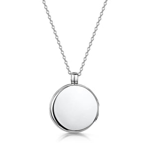 Zodiac Round Locket – Silver